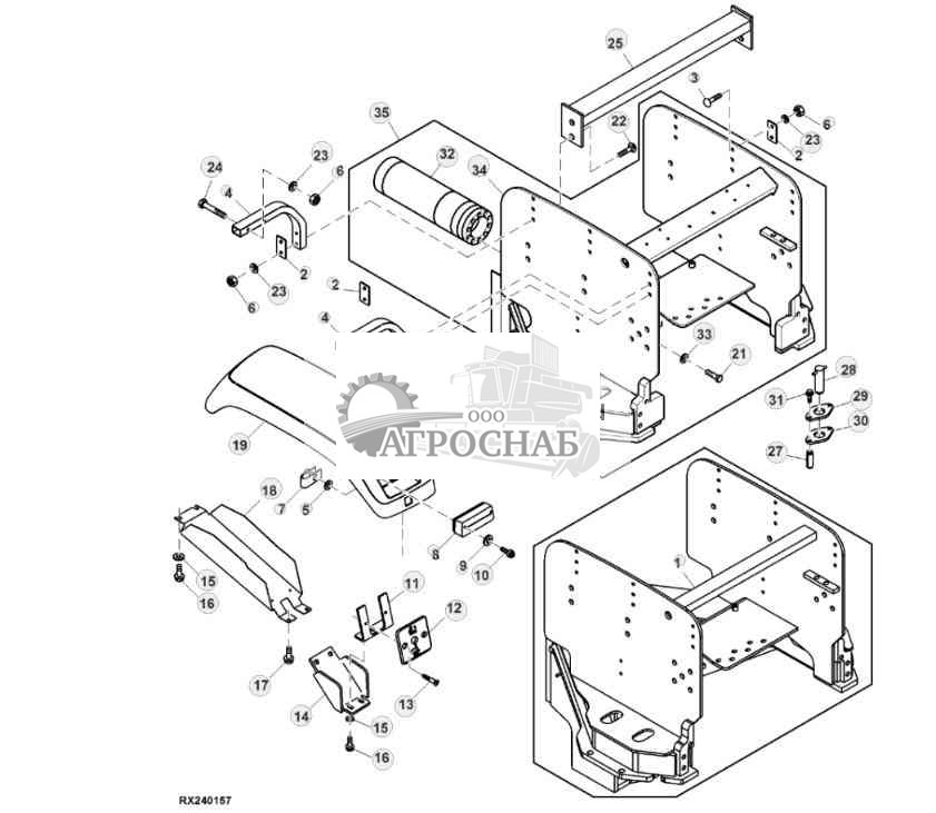 Rear Frame and Rear Fenders 